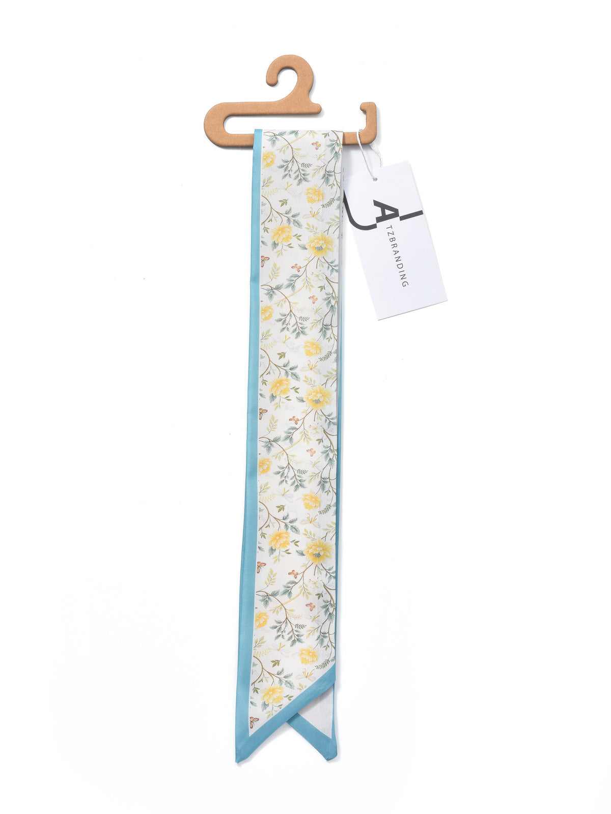 Scarvii - Soft Floral Skinny Scarf