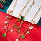 Bauai - Christmas Enamel Pendant Chain Necklace Bracelet