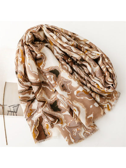 Scarvii - Abstract Marble Print Scarf