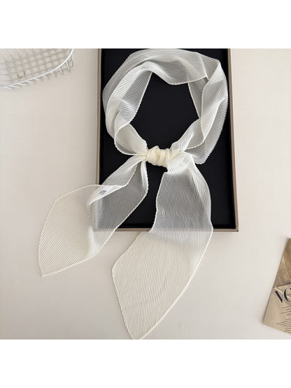 Scarvii - Elegant Narrow Solid Color Scarf