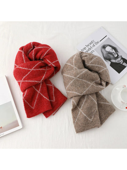 Scarvii Diamond Plaid Winter Scarf