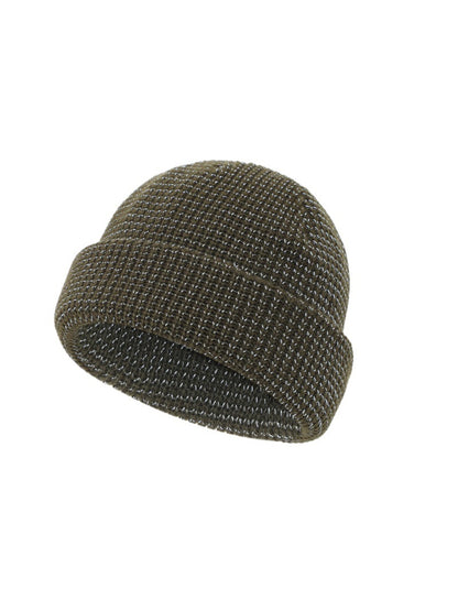 Haila - Classic Textured Knit Cuffed Beanie