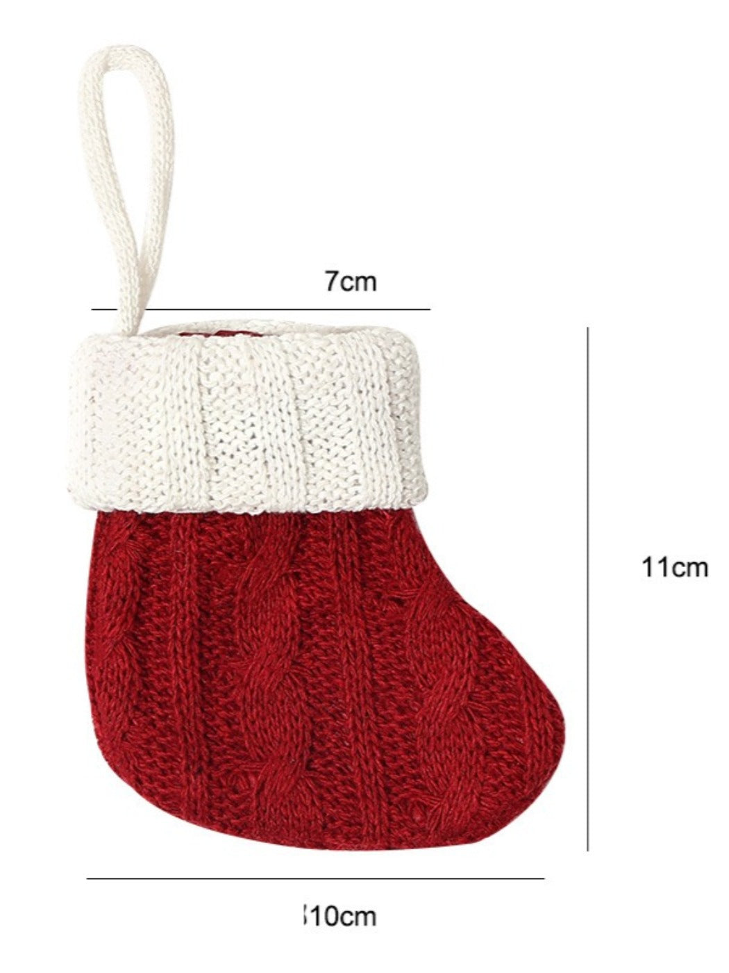 Xris - Knitted Christmas Stockings - Festive Home Décor Ornaments