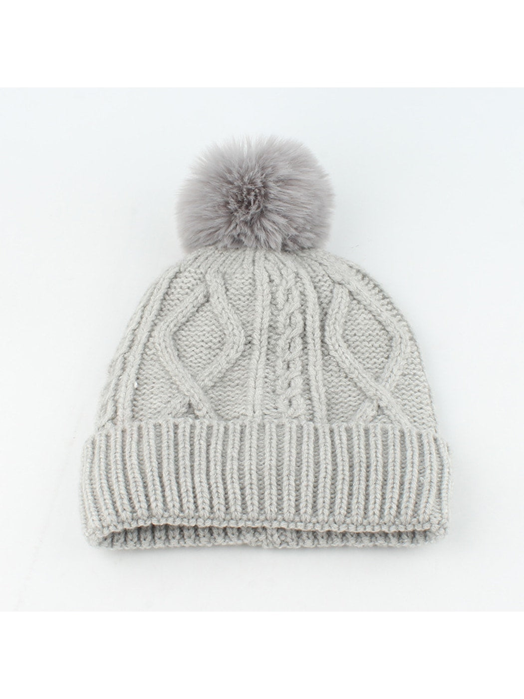 Haila - Retro Cable Knit Beanie Scarf Gloves Set
