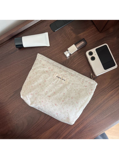 Cosbai - Printed Soft Rectangular Zip Pouch Bag