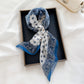 Scarvii - 27" Blue Paisley Summer Scarf - Lightweight & Stylish