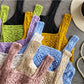 Detailed view of crochet stitches on Crosa vintage camisole tank top