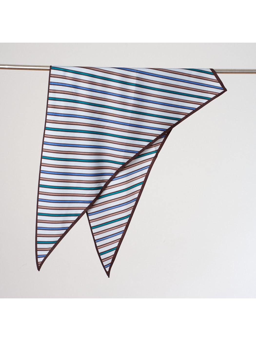 Scarvii - Preppy Line Print Triangle Bandana
