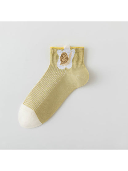 Rufia - Cute Snail Pattern Crew Socks product image 4