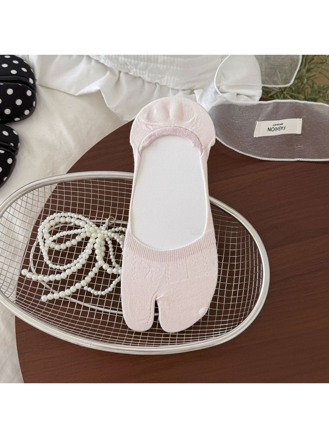 Rufia - Summer Solid Tabi Style No Show Socks