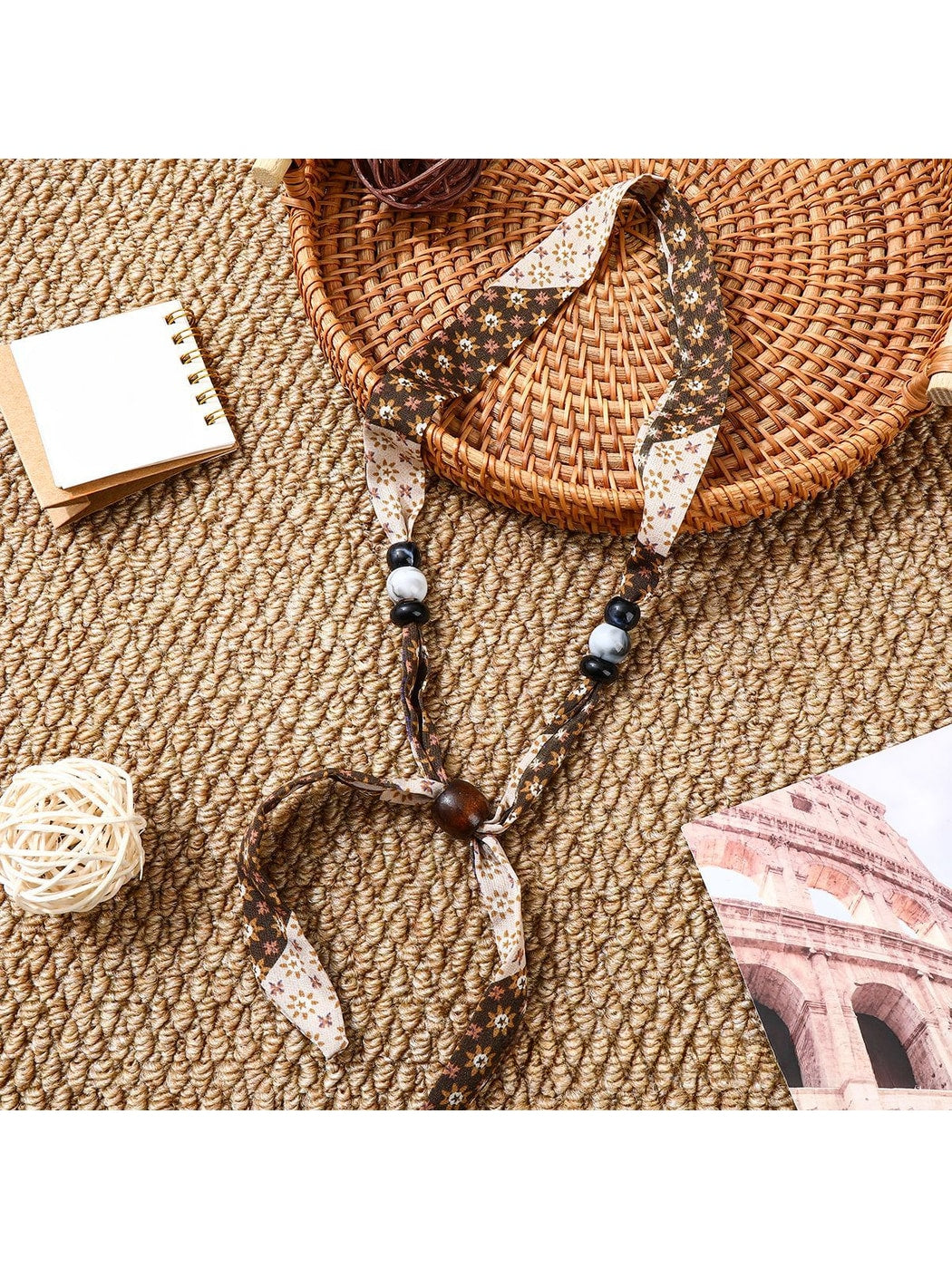 Scarvii - Printed Boho Narrow Neck Scarf