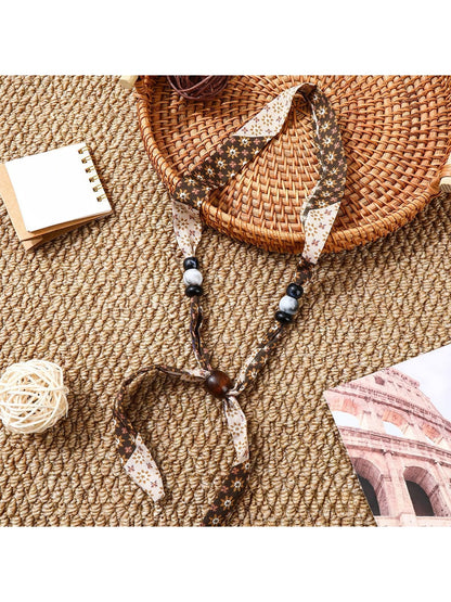 Scarvii - Printed Boho Narrow Neck Scarf