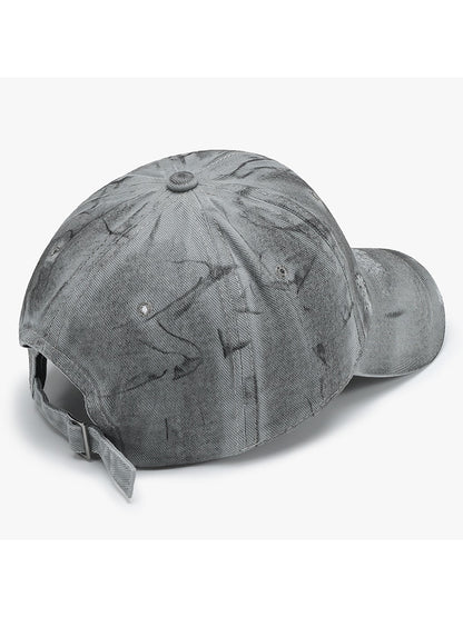 Haila - Distressed Washed Finish Curved Brim BaseballCap