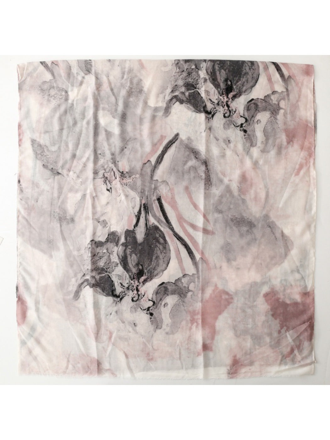 Scarvii - Gradient Style Scarf with Iris Print