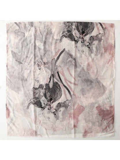 Scarvii - Gradient Style Scarf with Iris Print