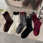 Rufia - Colorblock Rolled Cuff Mid-Calf Socks