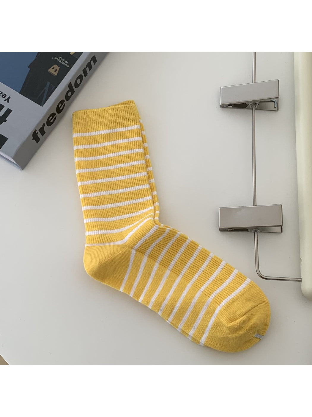 Rufia - Playful Striped Crew Socks