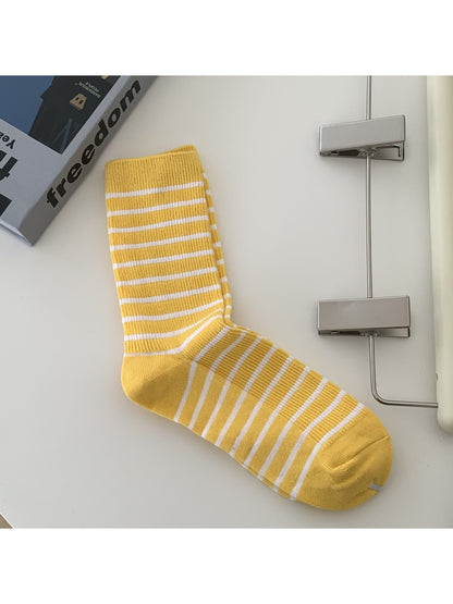 Rufia - Playful Striped Crew Socks