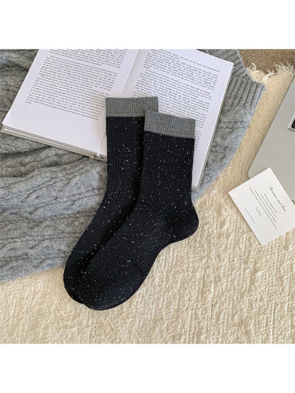 Rufia - Casual Speckled Ribbed Crew Socks product image 6