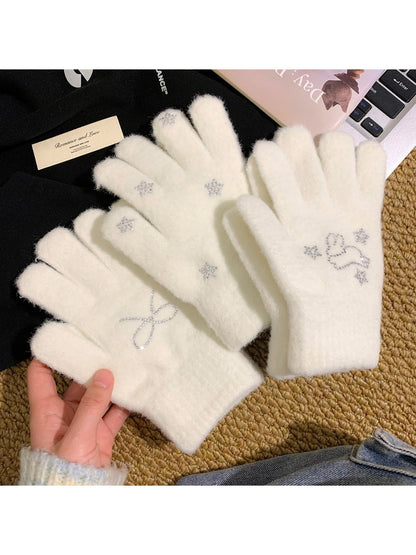 Gloving - Bunny and Star Knit Winter Gloves