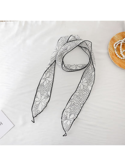 Scarvii - Fresh Floral Long Narrow Scarf