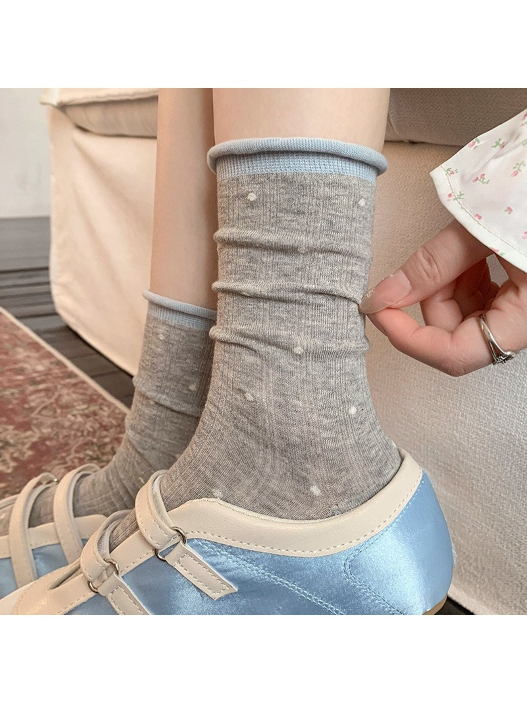 Rufia - Lightweight Polka Dot Socks