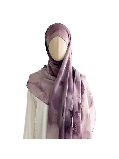 Scarvii - Abstract Style Floral Print Summer Wrap Scarf