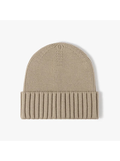 Haila - Classic Solid Ribbed Cuffed Beanie