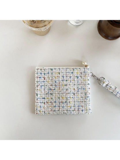 Cosbai - Tweed Mini Wrist Pouch