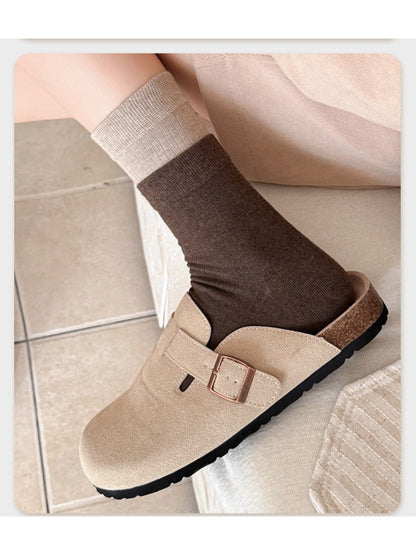 Rufia - Color Block Knit Crew Socks