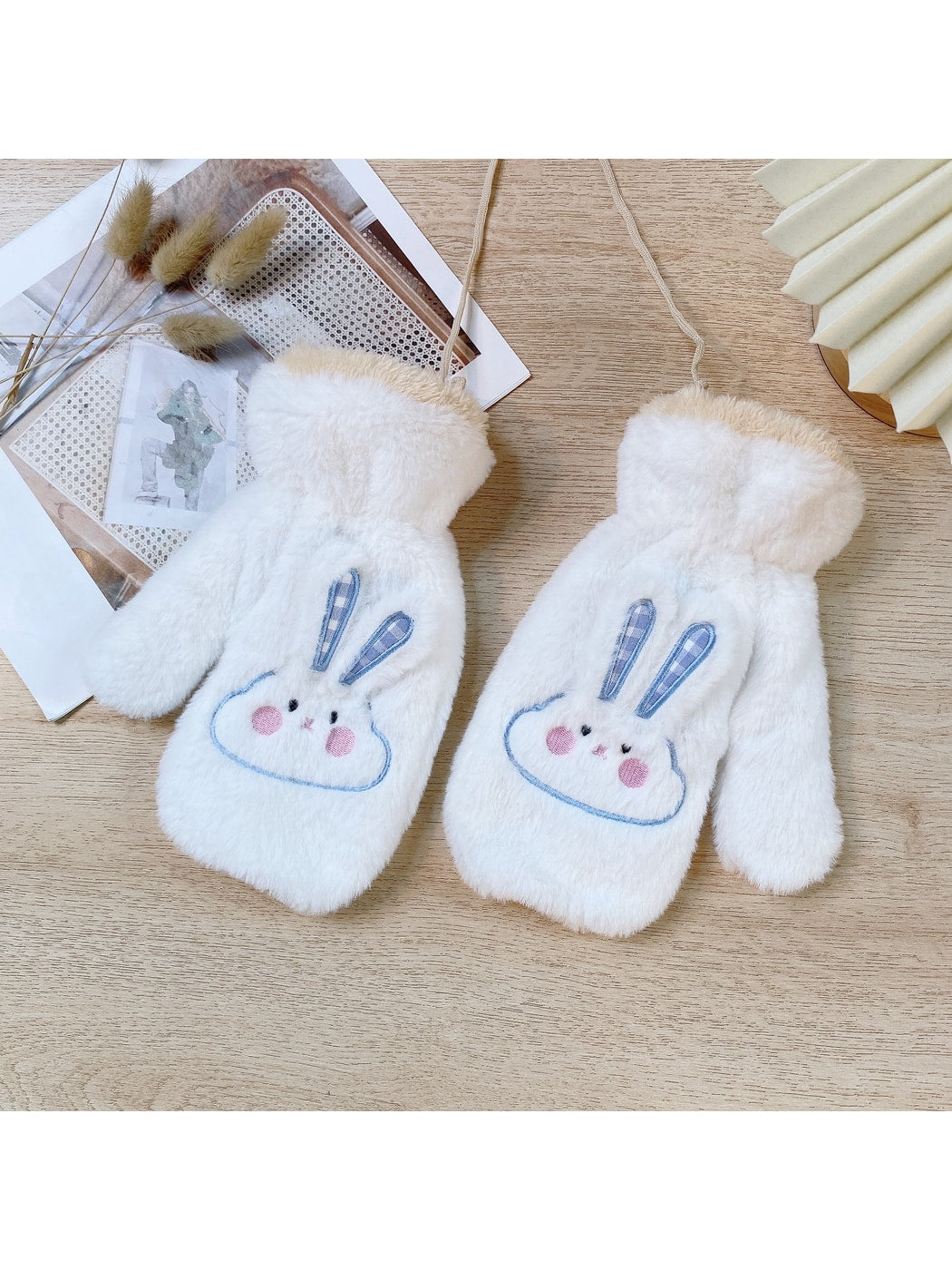 Gloving - Cartoon Bunny Plush Winter Mittens