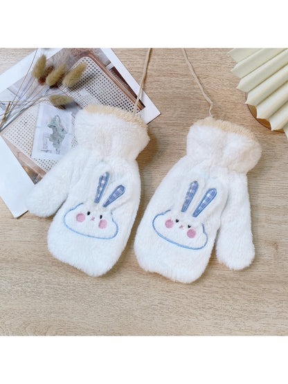 Gloving - Cartoon Bunny Plush Winter Mittens