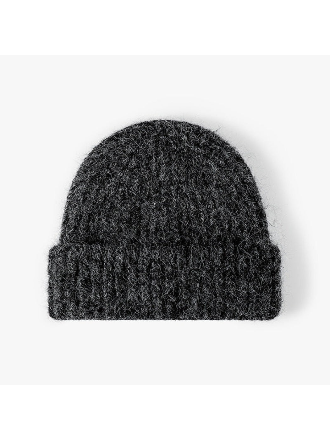 Haila - Heathered Ribbed Cuffed Knit Beanie