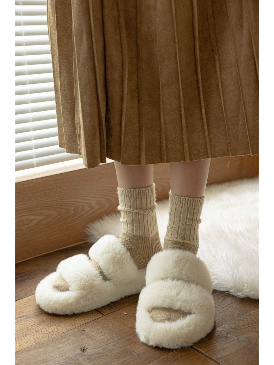 Rufia - Colorblock Cozy Crew Socks