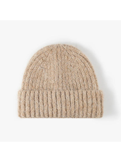 Haila - Heathered Ribbed Cuffed Knit Beanie
