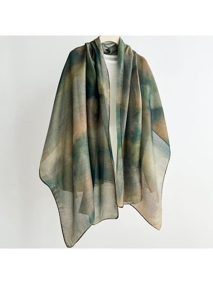 Scarvii - Bohemian Floral Print Summer Wrap Scarf