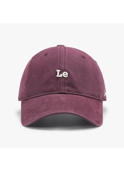 Haila - Casual Letter‑Print Curved‑Brim Baseball Cap