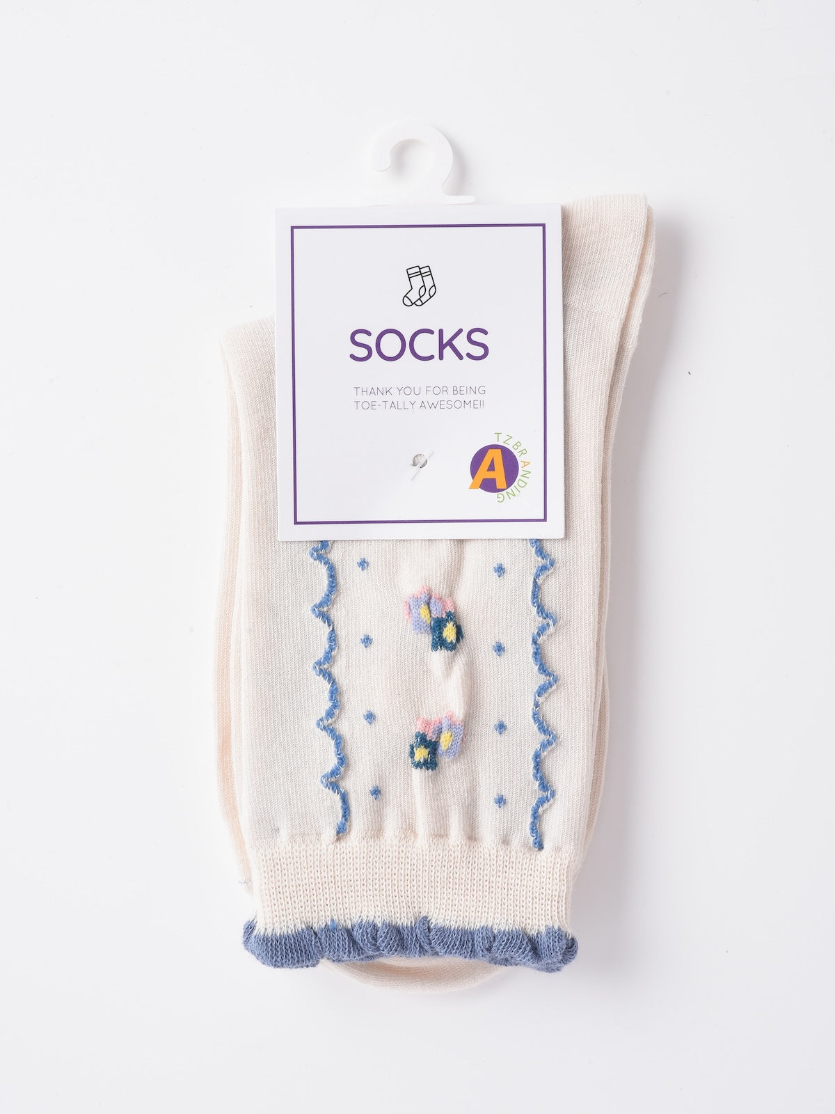 Rufia - Blossom Beauty 3D Floral Embellished Socks