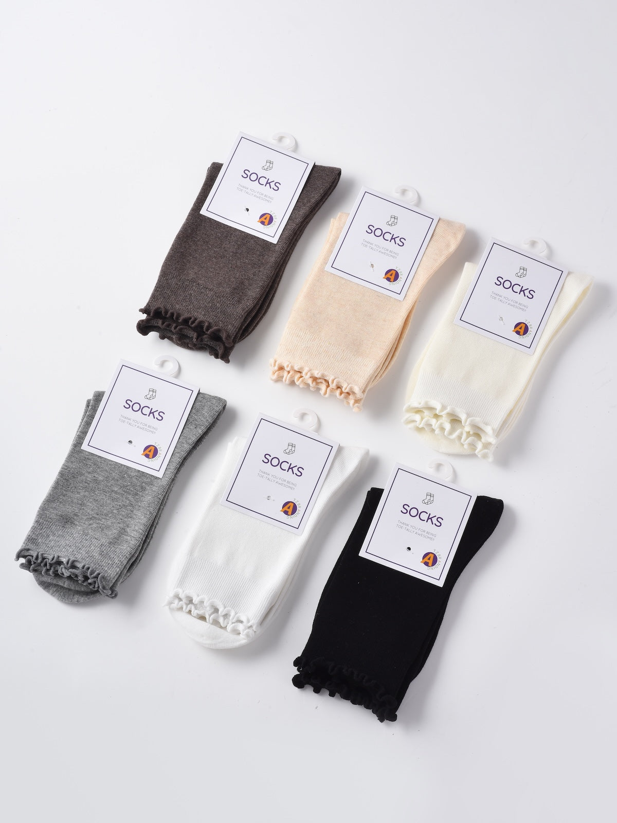 Rufia - Everyday Neutral Crew Socks