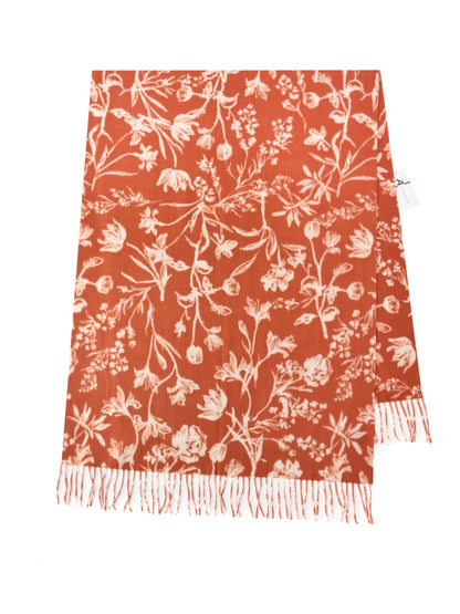 Scarvii - Floral Fringe Winter Scarf