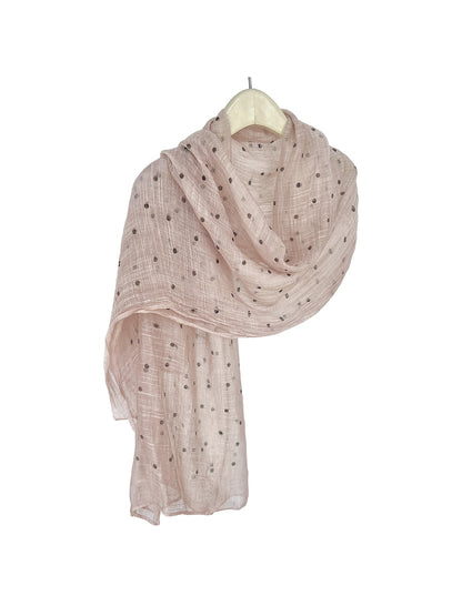 Scarvii - Vintage Polka Dot Long Rectangular Scarf