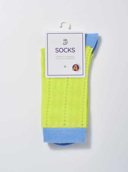 Rufia - Summer Colorful Mesh Crew Socks