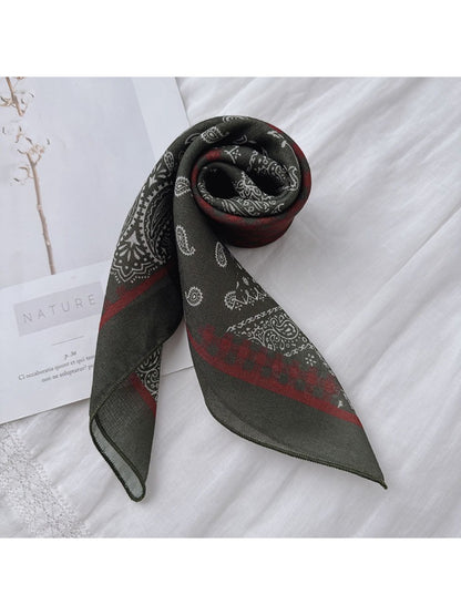 Scarvii - Vintage Paisley Square Neck Scarf