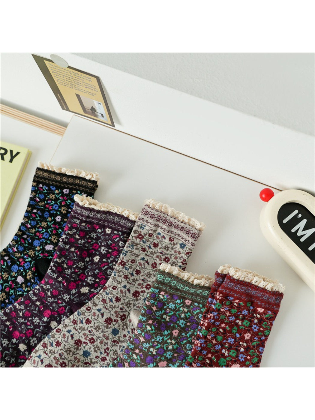 Rufia - Lace Bloomfield Crew Socks