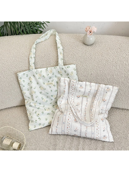 Cosbai Candy Color Shoulder Tote in pastel pink with gold hardware, front view