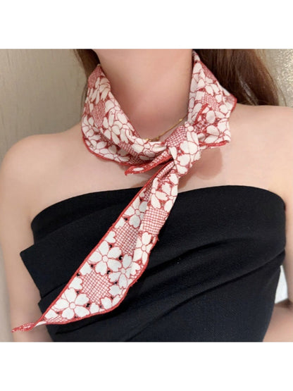 Scarvii - Decorative Floral Triangle Bandana Scarf
