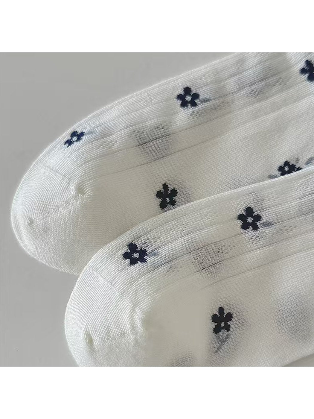 Rufia - Sweet Floral Printed Casual Women's Crew Socks