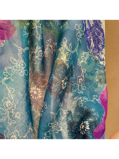 Scarvii - Botanical Patchwork Printed Square Scarf
