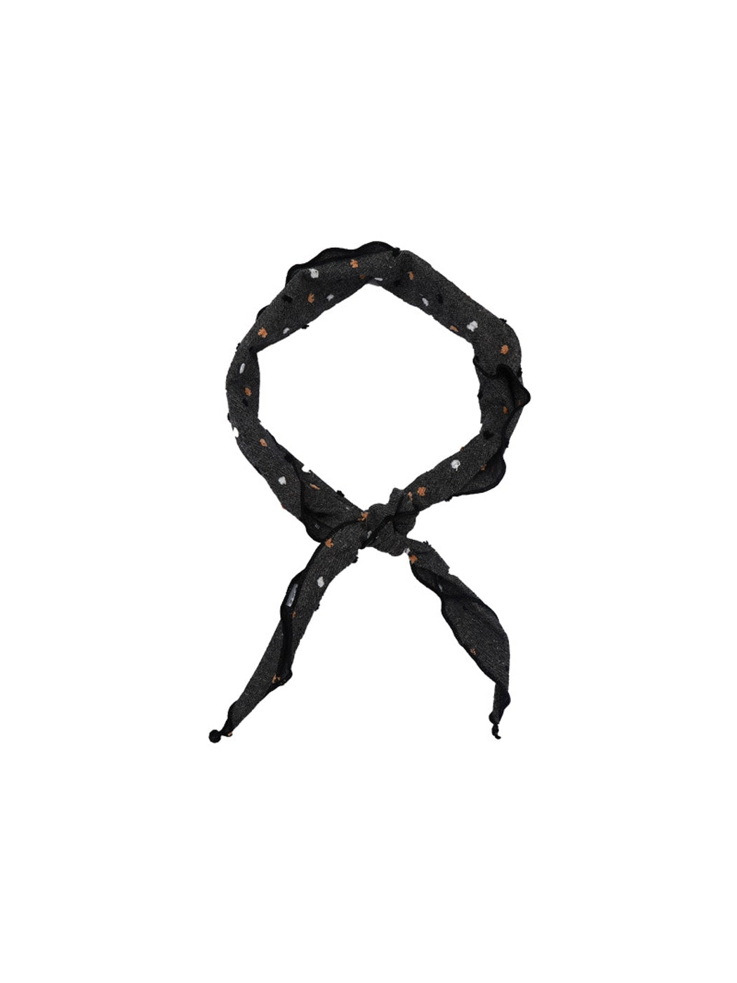 Scarvii - Polka Dot Edge Trim Triangle Bandana