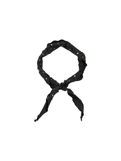 Scarvii - Polka Dot Edge Trim Triangle Bandana